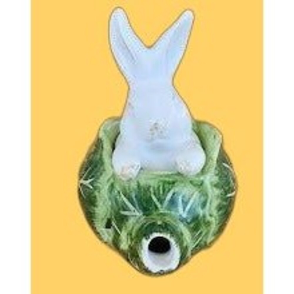 Pier 1 Pier One Small Cabbage Teapot with Bunny Lid 8"w x7"tall